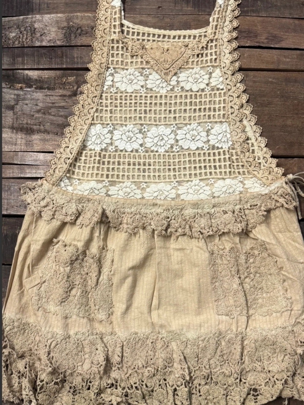 Jaded Gypsy Tattered Treasure Tunic- Tea Stain (CUSTOM FOR brimsley1025)